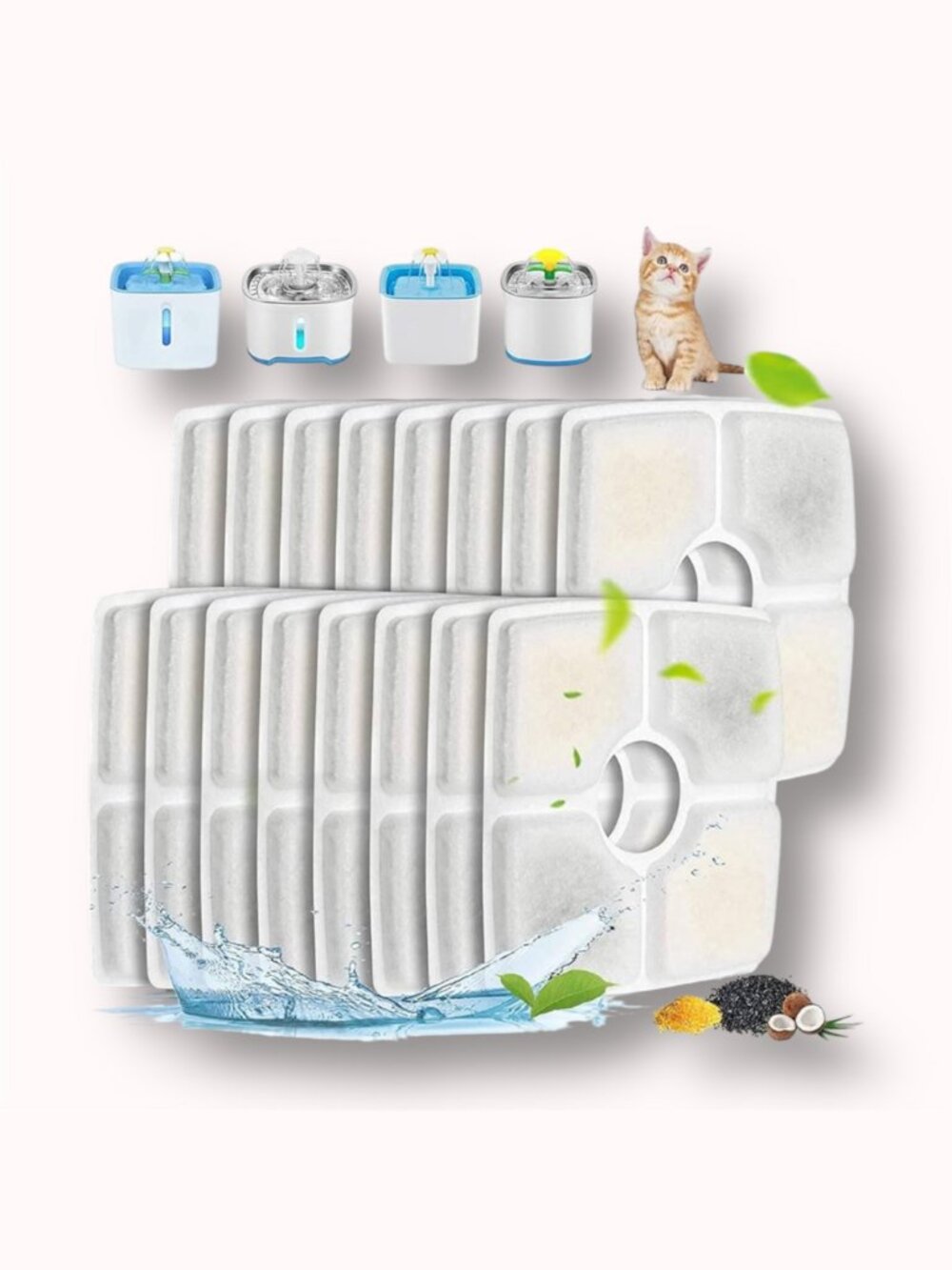 FREE WITH $30+ pet drinking fountain replacement filters